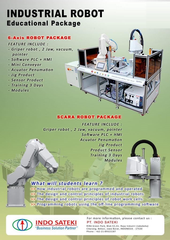 Modul Praktek Robot Industri (Industrial Robot Educational Package)